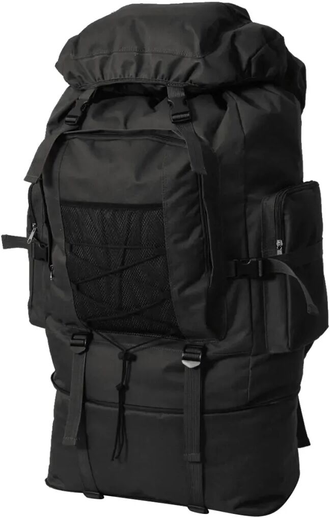 vidaXL Rucsac în stil militar XXL 100 L, Negru