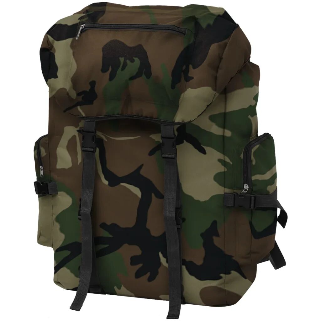 vidaXL Rucsac în stil militar, XXL, 65 L, camuflaj