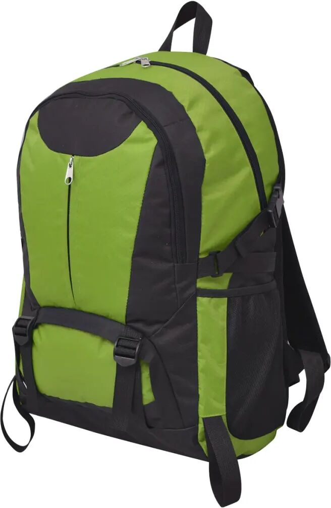 vidaXL Rucsac pentru drumeții, 40 L, negru și verde