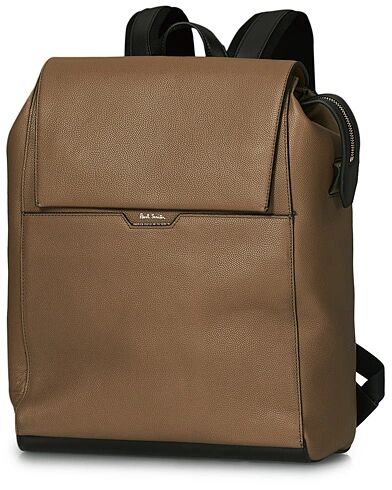Paul Smith Leather Lux Backpack Taupe