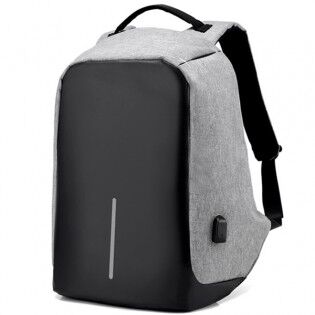 Stöldsäker ryggsäck med USB-port & Laptop väska - Svart