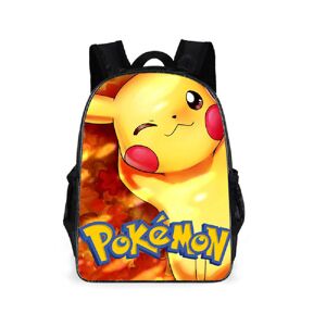 Unbranded (A) Anime Pokemon Backpack Pikachu Travel Rackpack Laptop Shoulder Bag Daypack B