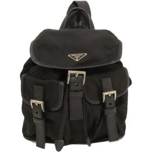 Prada hardware backpack/daypack nylon material women's