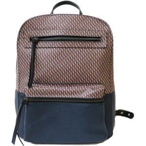 Vintage CHRISTIAN LOUBOUTIN Backpack Daypack Navy Multicolor Women's Men's PVC Coated Canvas Leather