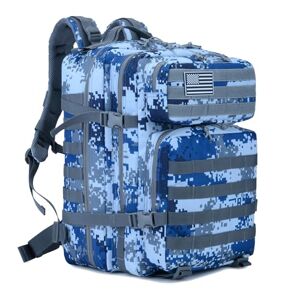 SEYATULLH Military Tactical Backpacks 45L Large for Army Molle Daypack 3 Day Bug Out Bag for Outdoor Sports Hiking Camping Mountaineering Trekking (Navy Digital)