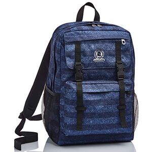 Zaino Duffy Invicta , Stripes, Blu, Doppio Scomparto, Scuola & Tempo Libero