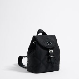 BIMBA Y LOLA Small black padded nylon backpack BLACK UN adult