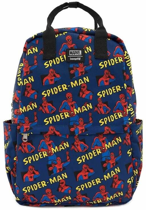 Loungefly Marvel Spider-Man Aop Square Nylon Backpack