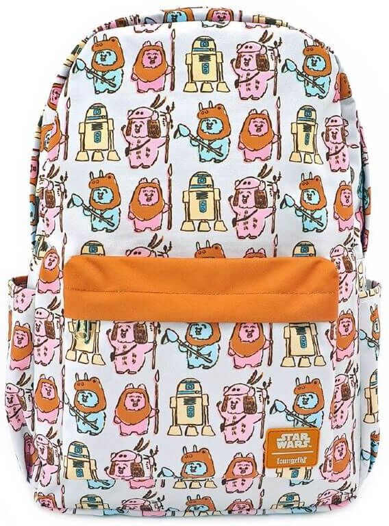 Loungefly Star Wars Pastel Ewok Aop Nylon Backpack