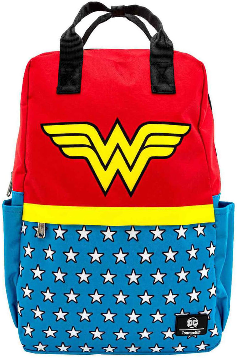 Loungefly DC Comics Dc Wonder Woman Vintage Nylon Square Backpack