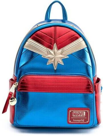 Loungefly Marvel Captain Marvel Classic Cosplay Mini Backpack