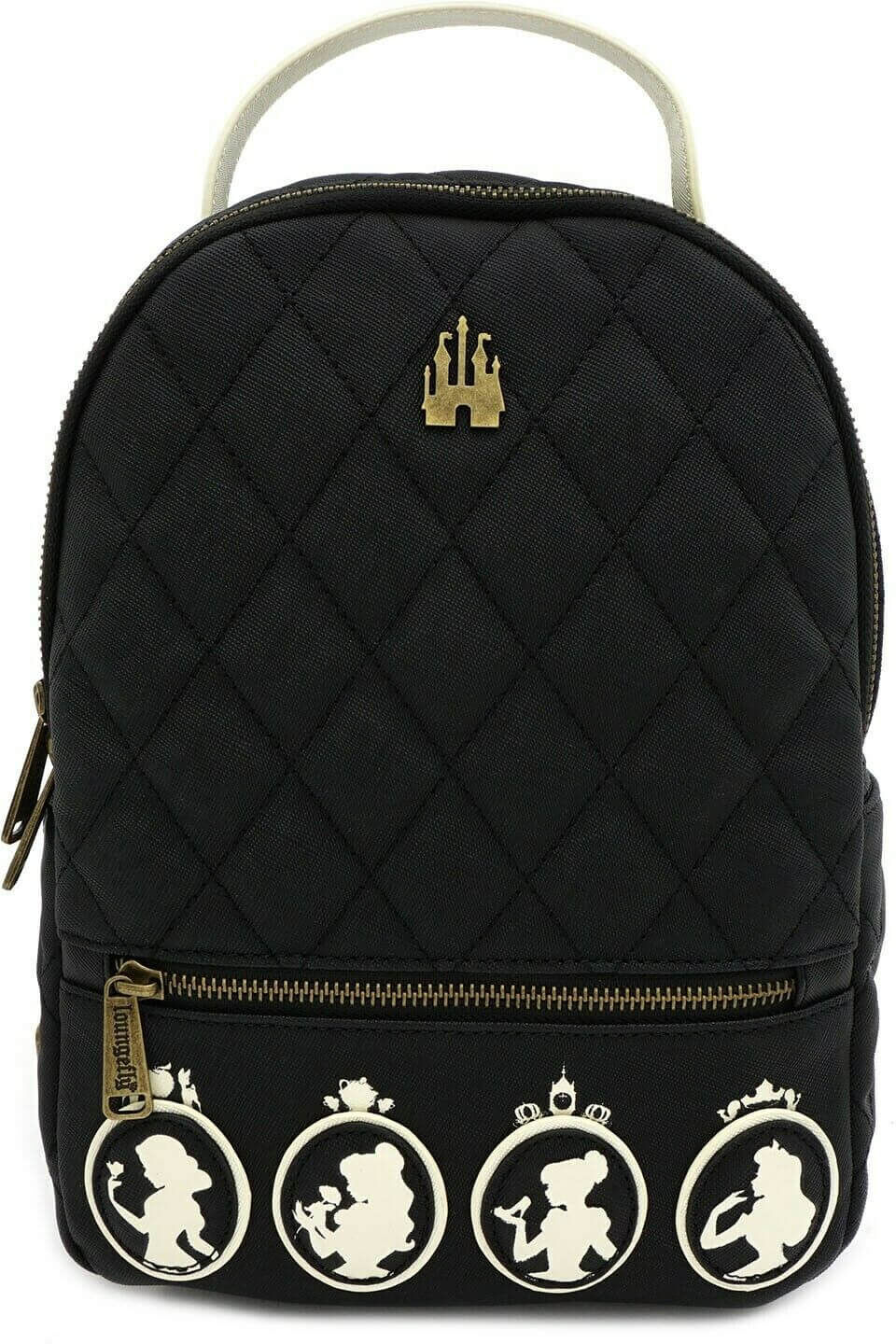 Loungefly Disney Princess Faux Leather Quilted Mini Backpack