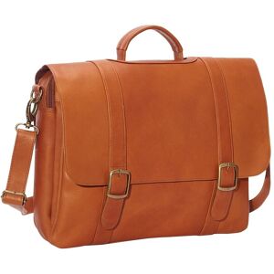 Le Donne Classic Leather Laptop Backpack Brown NoSize