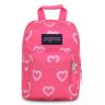 JanSport Big Break Lunch Bag - Hyped Hearts Pink