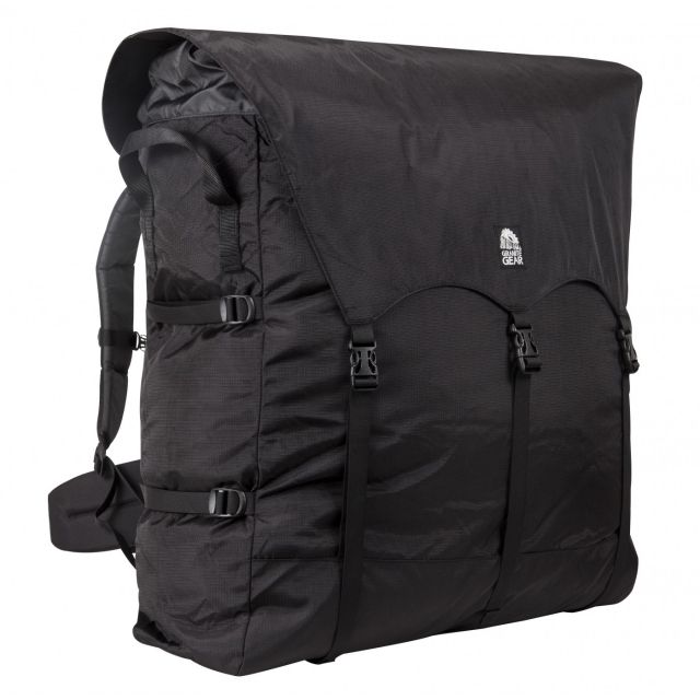 Photos - Backpack Granite Gear Traditional 4 Portage Pack, Black/Chromium, 98 L, 49515-0001 
