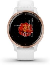 Garmin Venu 2S Roségold Edelstahl Lünette Smartwatch 010-02429-13 Weiß