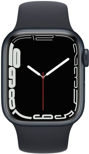 Apple Wie neu: Apple Watch Series 7 Aluminium 41 mm   Aluminium   GPS   Mitternacht   Sportarmband Mitternacht