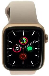 Apple Watch SE Aluminiumgehäuse gold 44mm mit Sportarmband sandrosa (GPS + Cellular) gold