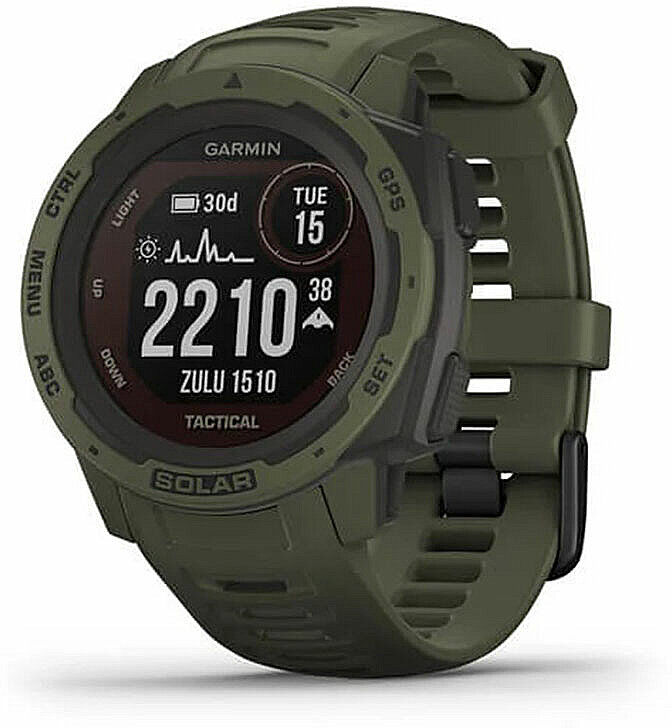 Garmin GPS-Sportuhr Instinct® Solar Tactical blau Unisex EG