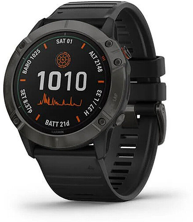 Garmin GPS-Sportuhr Fenix 6X Pro Solar grau Unisex EG