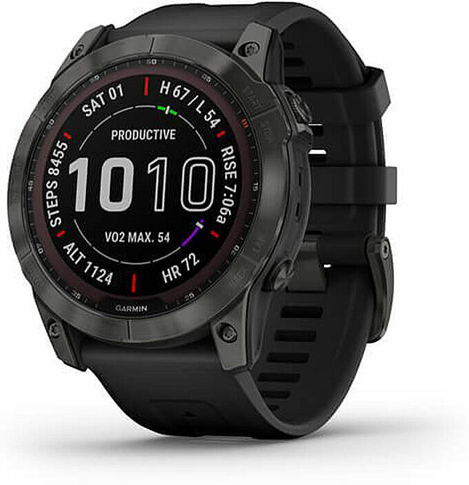 Garmin GPS-Sportuhr Fenix 7X Sapphire Solar grau Unisex EG