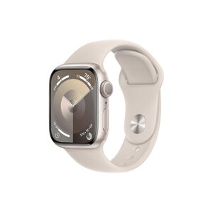 Apple Smartwatch »Series 9, GPS, Aluminium-Gehäuse mit Sportarmband«, (Watch... Polarstern Größe