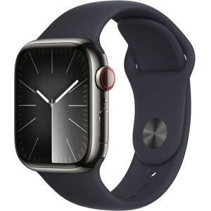 Apple Smartwatch »Series 9, GPS + Cellular, Edelstahl-Gehäuse mit... Graphit Größe