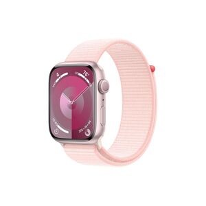 Apple Smartwatch »Series 9, GPS, Aluminium-Gehäuse mit Sport Loop Armband«,... Rosé Größe