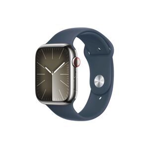 Apple Smartwatch »Series 9, GPS + Cellular, Edelstahl-Gehäuse mit... Silberfarben Größe