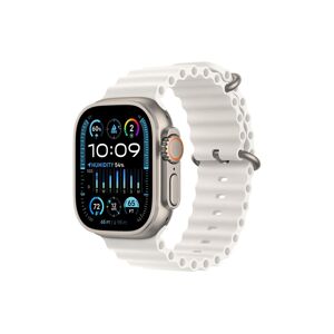 Apple Smartwatch »Ultra 2 GPS + Cellular, Titan, 49mm Ocean Armband« Weiss Größe