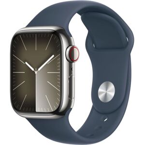 Apple Smartwatch »Series 9, GPS + Cellular, Edelstahl-Gehäuse mit... Silberfarben Größe