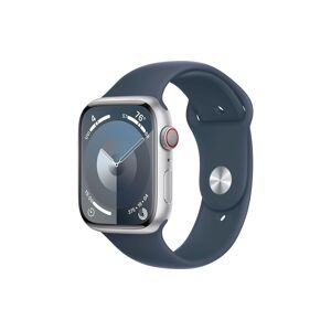 Apple Smartwatch »Series 9, GPS, Aluminium-Gehäuse mit Sportarmband«, (Watch... Silberfarben Größe