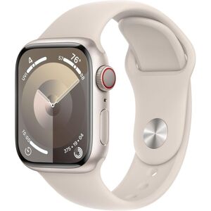 Apple Smartwatch »Series 9, GPS, Aluminium-Gehäuse mit Sportarmband«, (Watch... Polarstern Größe