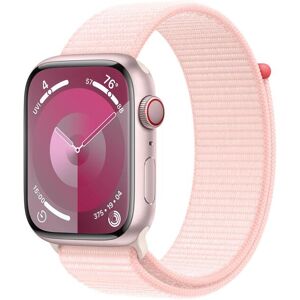 Apple Smartwatch »Series 9, GPS, Aluminium-Gehäuse mit Sport Loop Armband«,... Rosé Größe