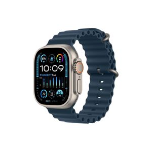 Apple Smartwatch »Ultra 2 GPS + Cellular, Titan, 49mm Ocean Armband« Blau Größe