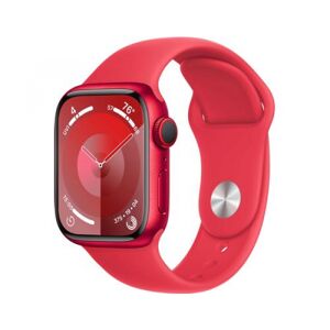 Apple Watch Series 9 (rot/rot, Aluminium, 41 mm, Sportarmband, Cellular)