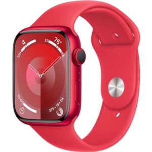 Apple Watch Series 9 (rot/rot, Aluminium, 45 mm, Sportarmband, Cellular)