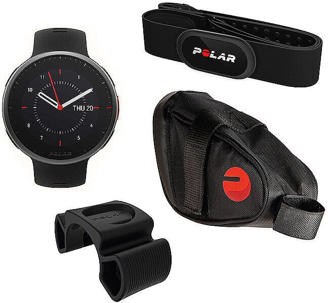 POLAR GPS-Multisportuhr Vantage V2 M/L Cycling Bundle schwarz   90085396 Auf Lager Unisex EG