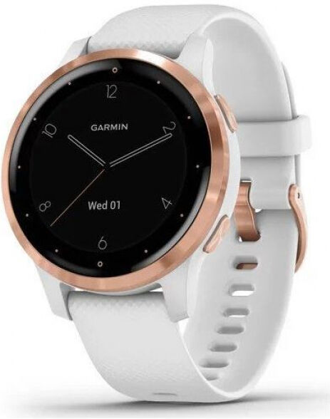 Garmin vivoactive 4S - Sportuhr - Weiss/Rosegold