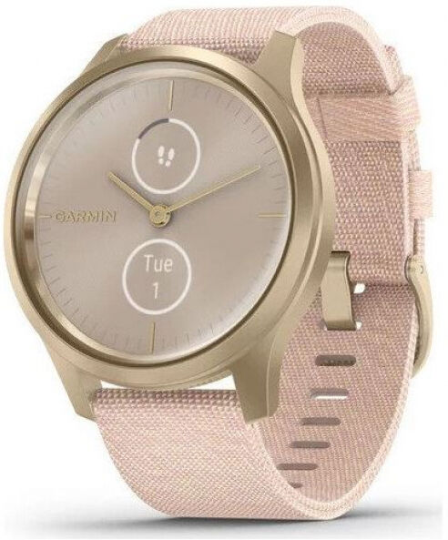 Garmin vivomove Style - Aktivitäts-Tracker - Weiss Gold/Rosa