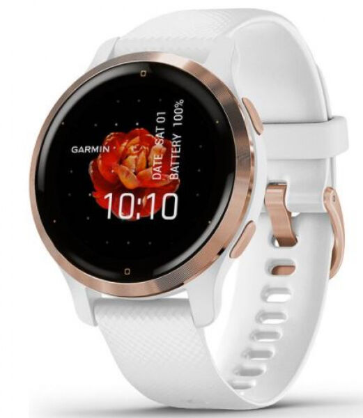 Garmin Venu 2 - Smartwatch - Rose Gold + White
