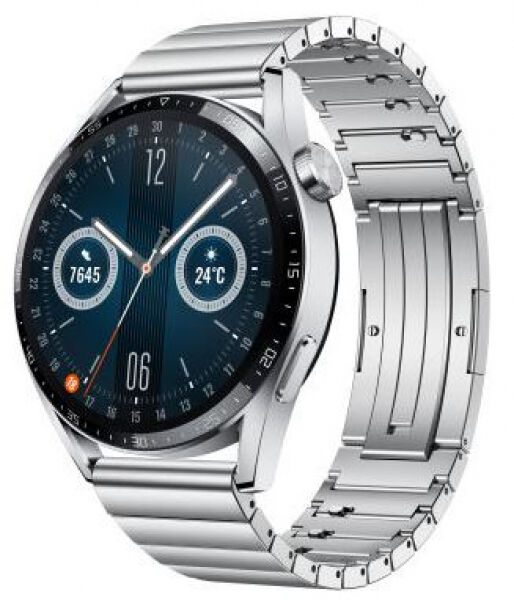 Huawei Watch GT3 - Smartwatch / 46mm - Edelstahlarmband/Edelstahl