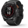 Garmin Garmin fenix 7X PRO Solar + mapy Topo Czech PRO - Gray / Black Silicone Band (010-02778-01)