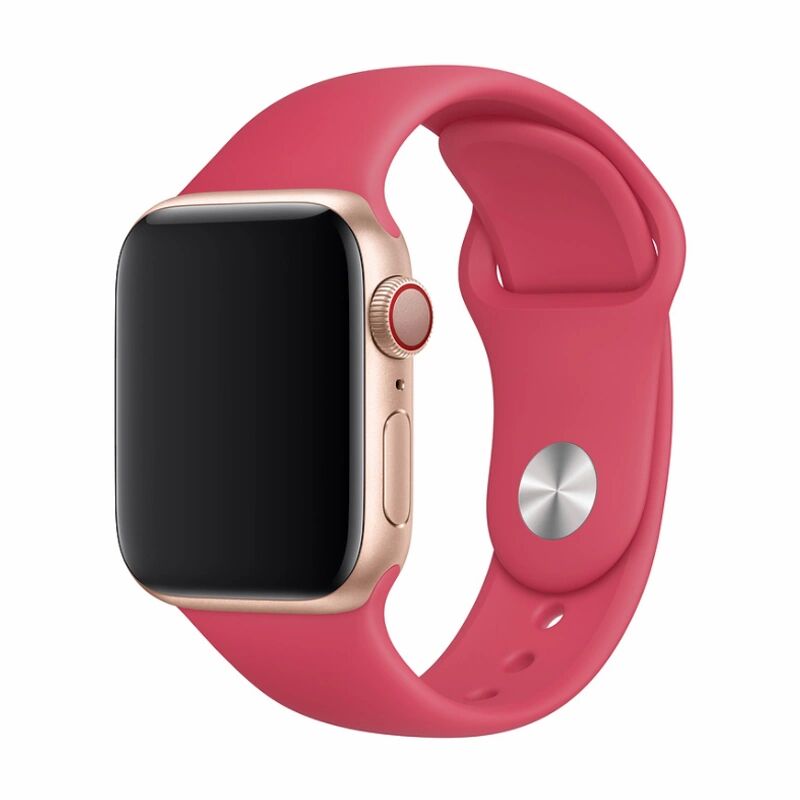 Devia Řemínek pro Apple Watch 42mm / 44mm / 45mm - Devia, Sport Red