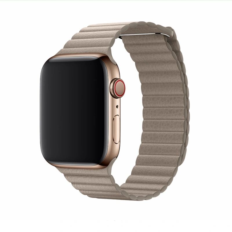 Devia Řemínek pro Apple Watch 42mm / 44mm / 45mm - Devia, LeatherLoop Stone