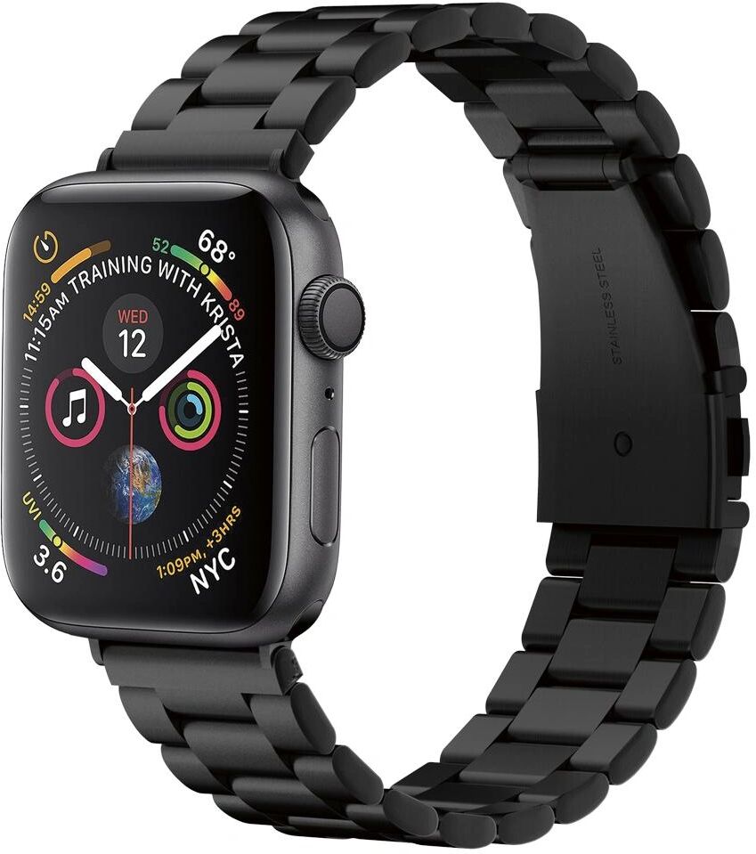 Spigen Kovový řemínek pro Apple Watch 42mm / 44mm / 45mm / 45mm - Spigen, Modern Fit Black