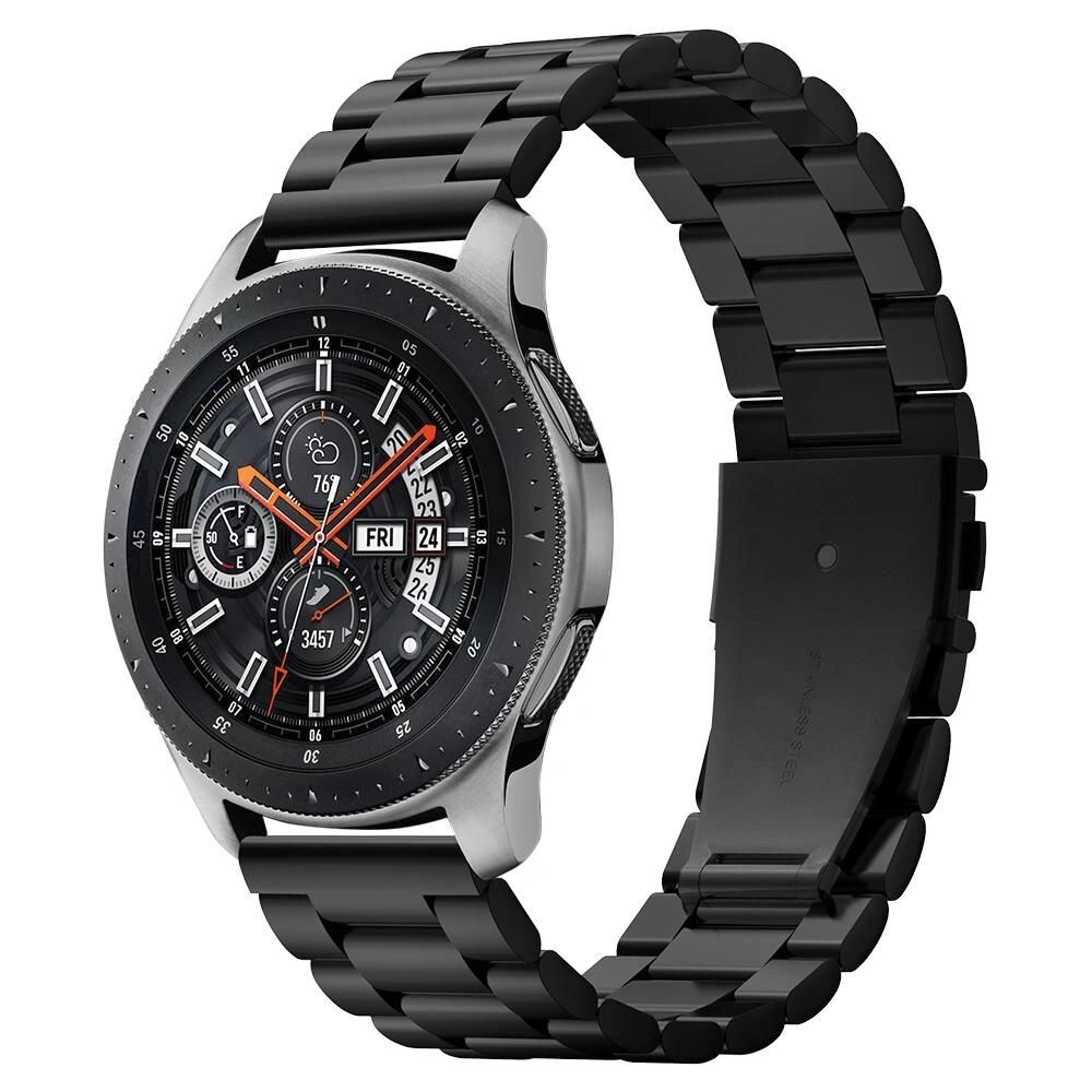 Spigen Kovový řemínek pro Samsung Galaxy Watch 45mm / 46mm - Spigen, Modern Fit Black