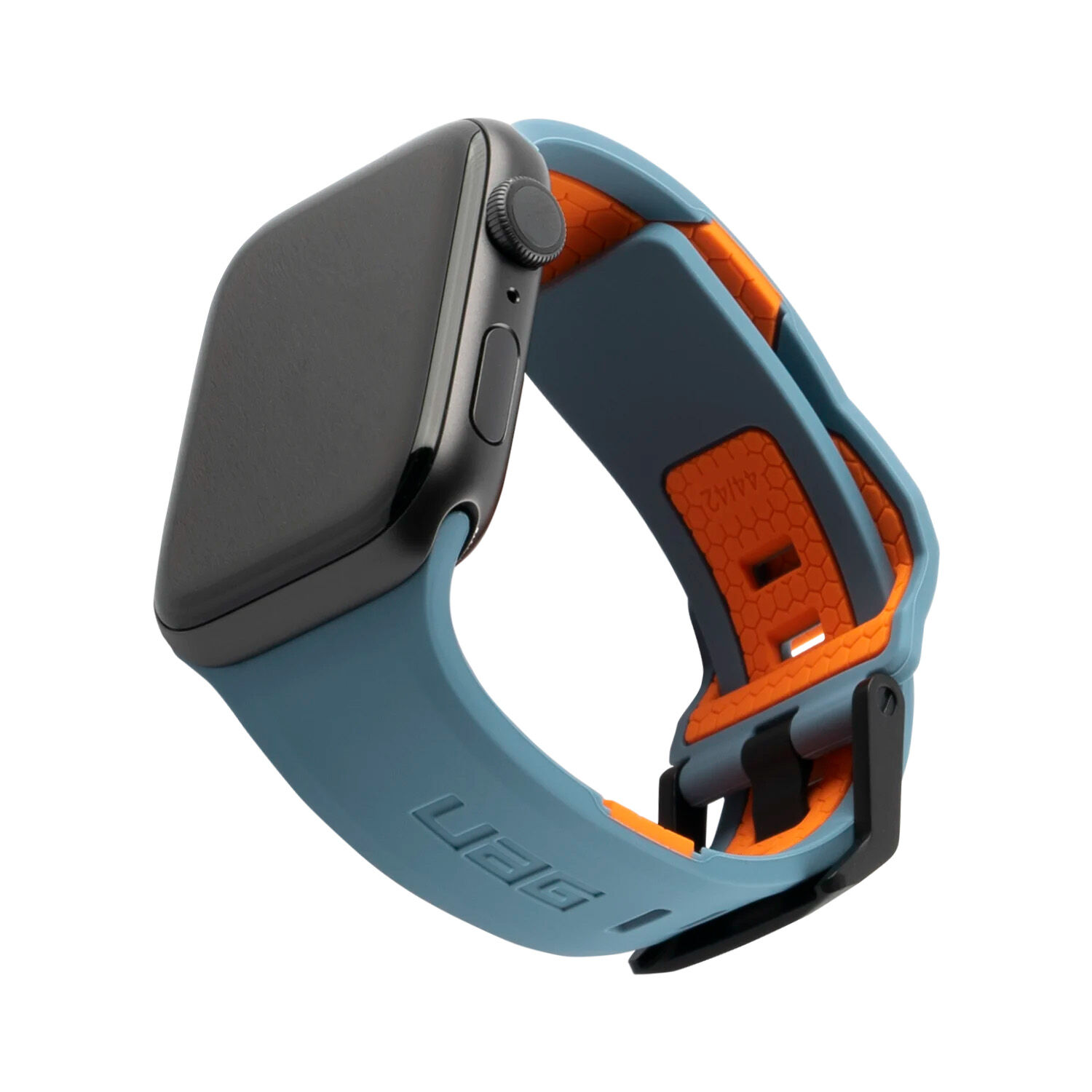 Urban Armor Gear Řemínek pro Apple Watch 42mm / 44mm / 45mm - UAG, Civilian Strap Slate/Orange