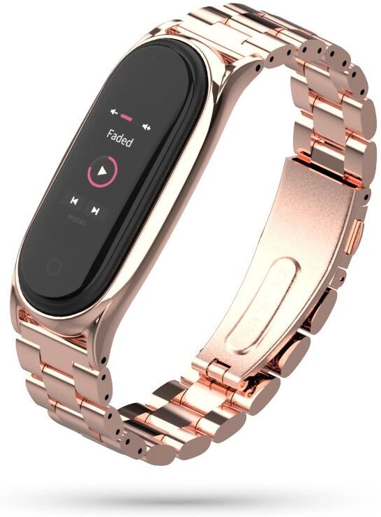 Tech-Protect Řemínek pro Xiaomi Mi Band 5 / 6 - Tech-Protect, Stainless Rose