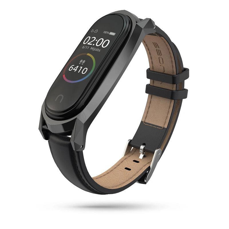 Tech-Protect Řemínek pro Xiaomi Mi Band 5 / 6 - Tech-Protect, Herms Black